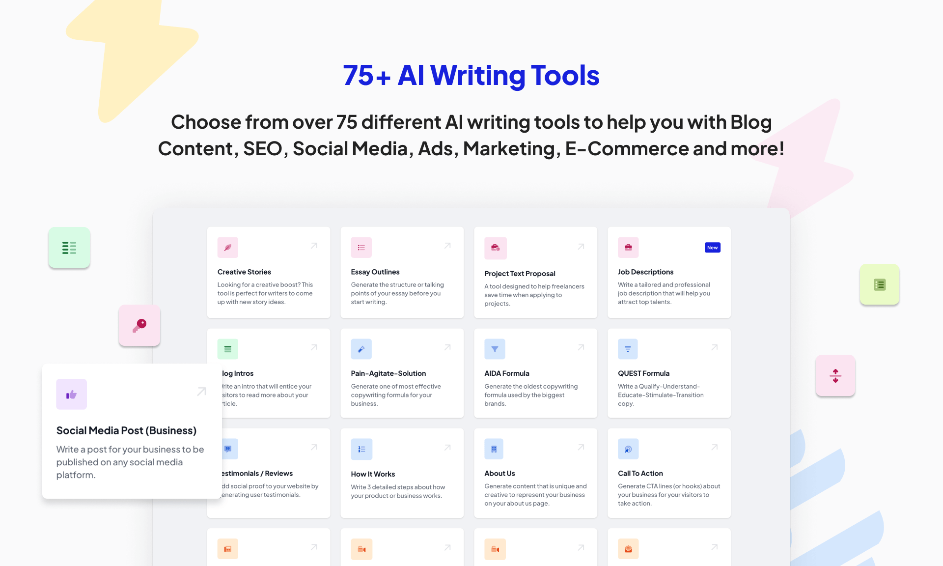 AI writing tools for SEO content